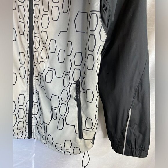Whiteridge Silver and Black Windbreaker  Jacket Mens Lg X Series - Picture 8 of 16